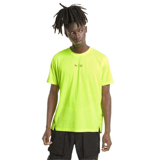 PUMA TRAIN FIRST MILE SS TEE YELLOW ALERT 520158-30