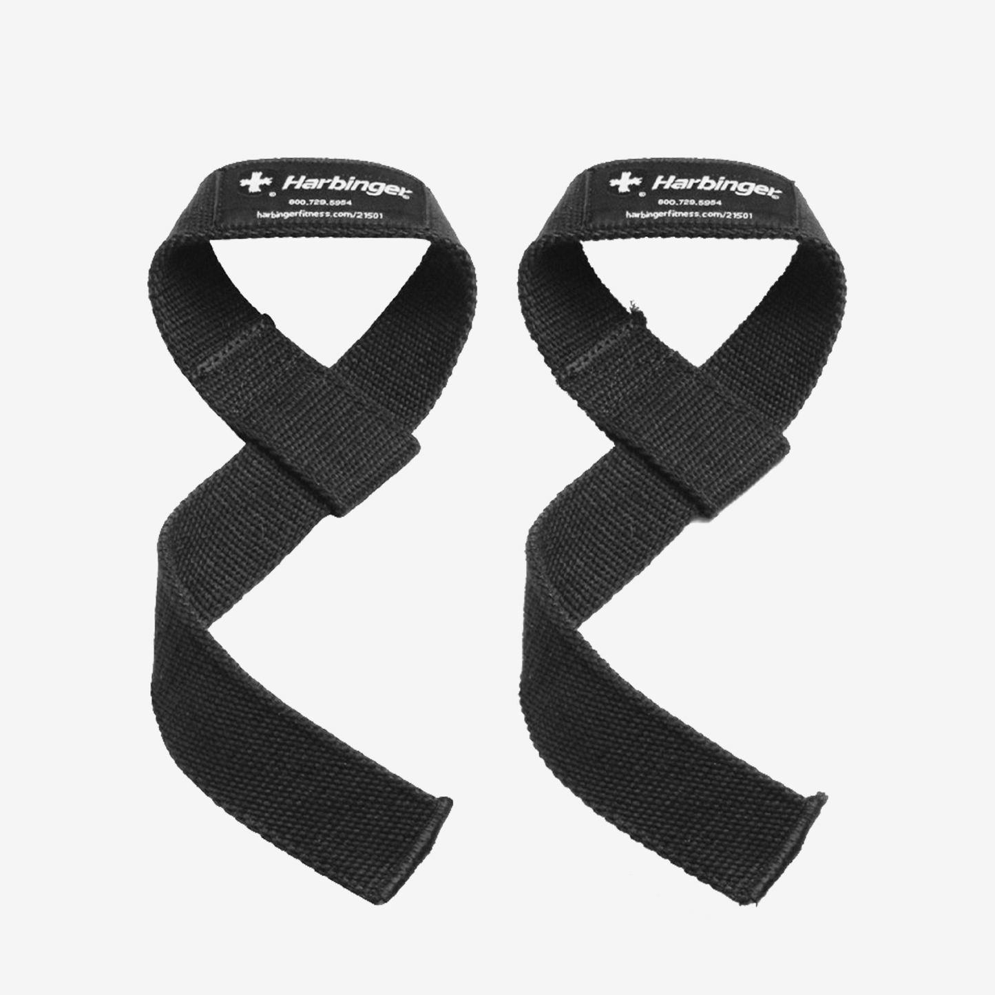 HARBINGER COTTON LIFTING STRAPS 21.5" HARFRSTRAPNEGRONegro