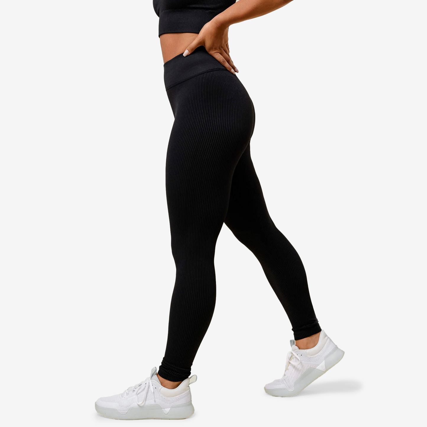 High-Rise Aura Tight While On Earth WHOATHW-BLACK