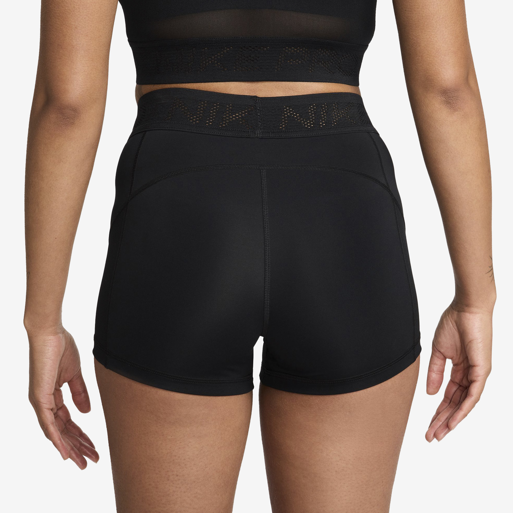 NIKE DRI-FIT MID WAIST SHORT - WOMEN FN3336-010