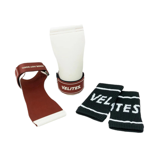 VELITES QUAD ULTRA GRIPS - NO CHALK QUADULTRA-WHITE/GARNET