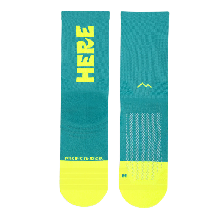 HERE NOW PACIFIC & CO SOCKS HERENOW-TURQUOISE