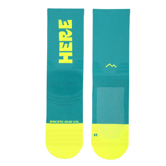 HERE NOW PACIFIC & CO SOCKS HERENOW-TURQUOISE