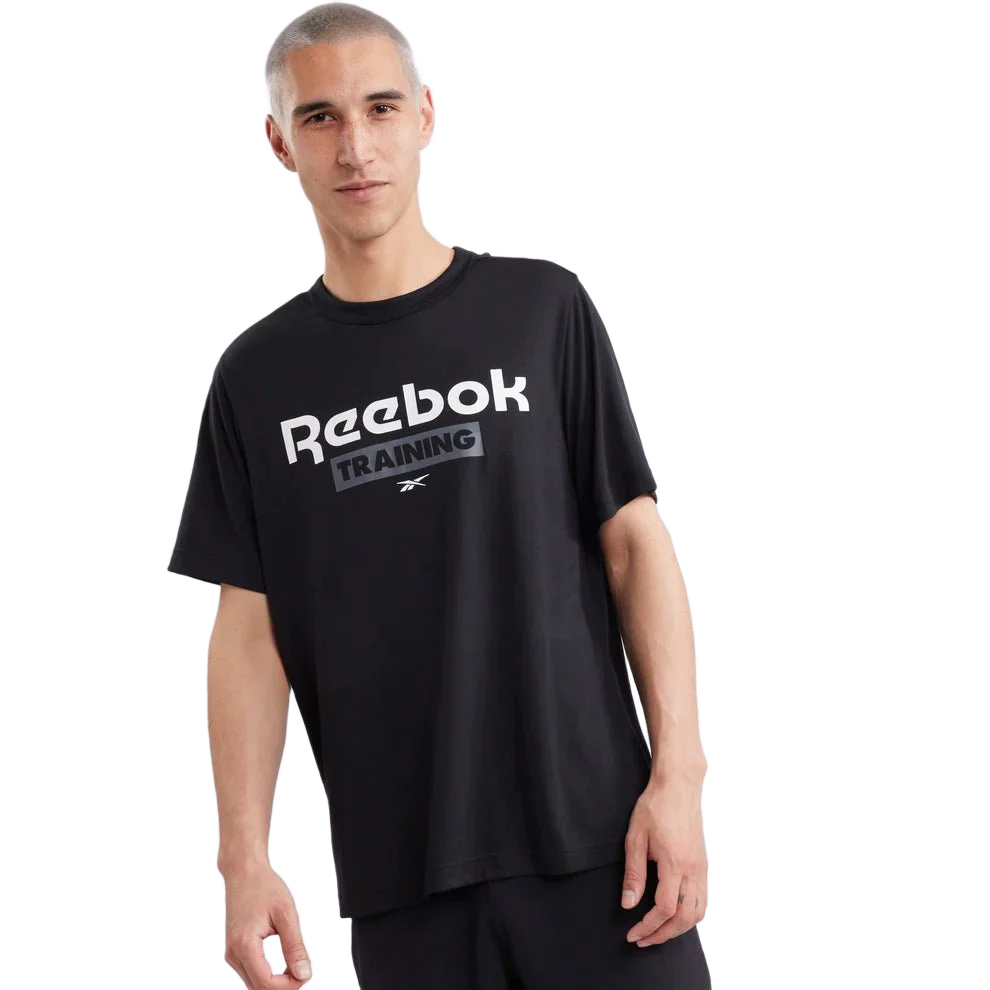 REEBOK T-SHIRT TRAINING MEN 100070560-BLACK