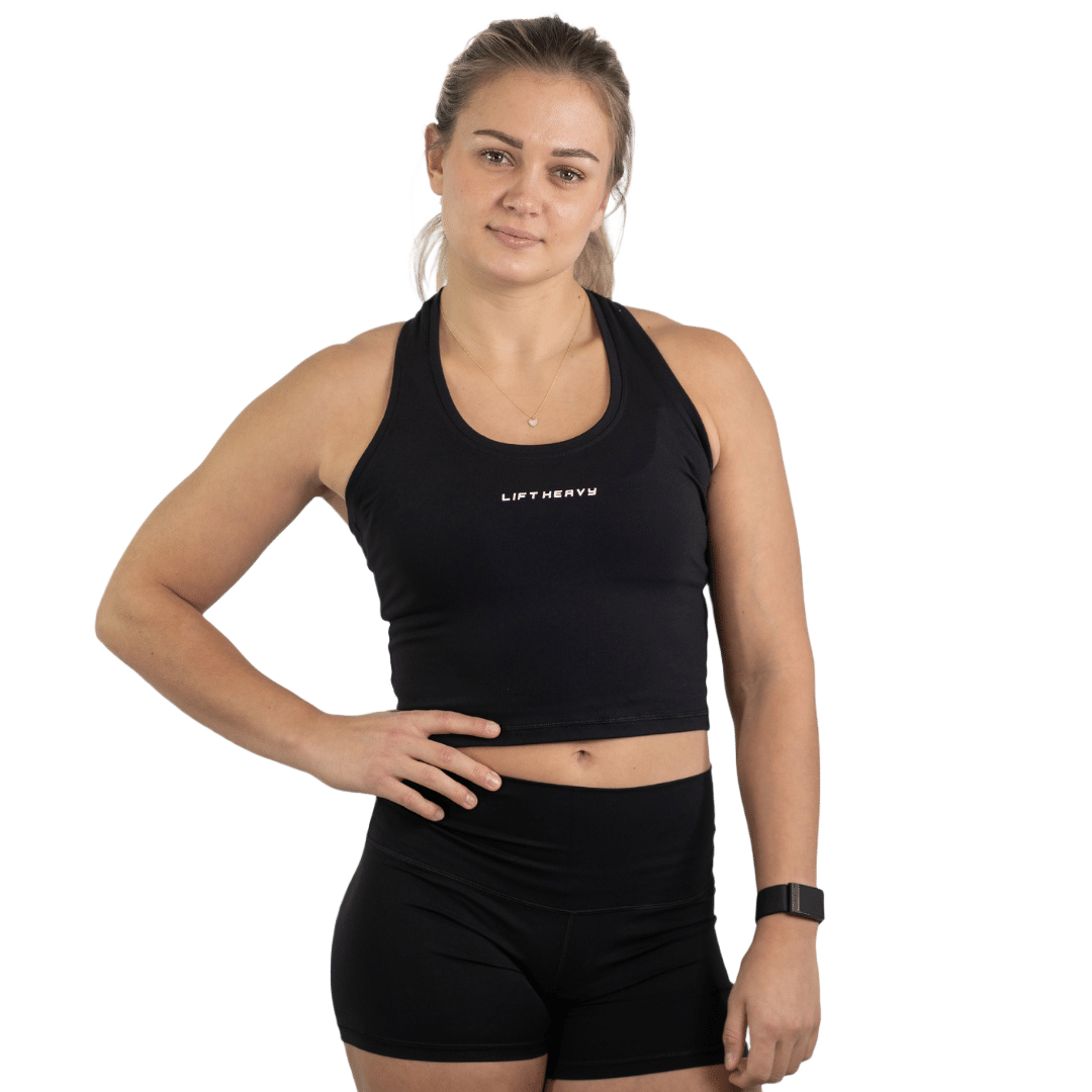 Lift Heavy Cropped Tank CROPPEDTANK-BLACK