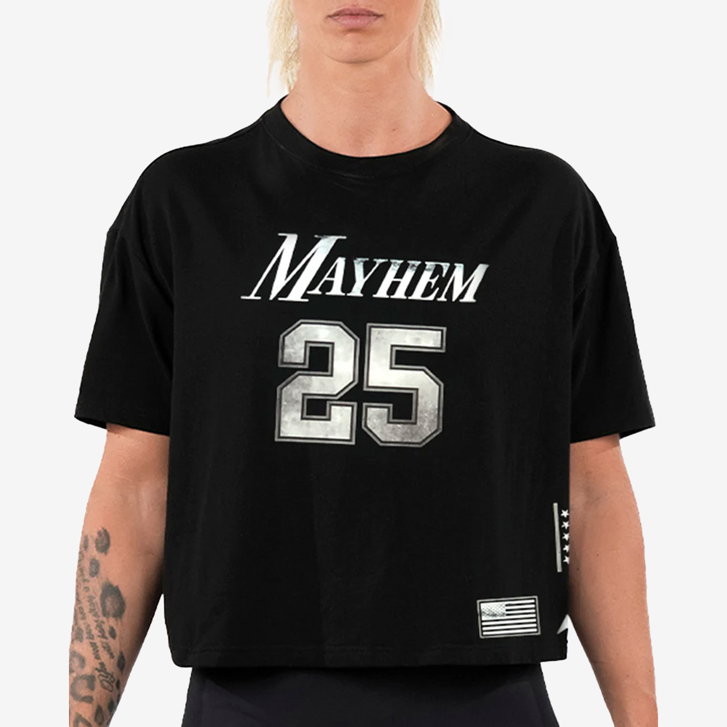 Oversized Crop Top Mayhem - Women NS-MYHSS25-WT15-INK/25