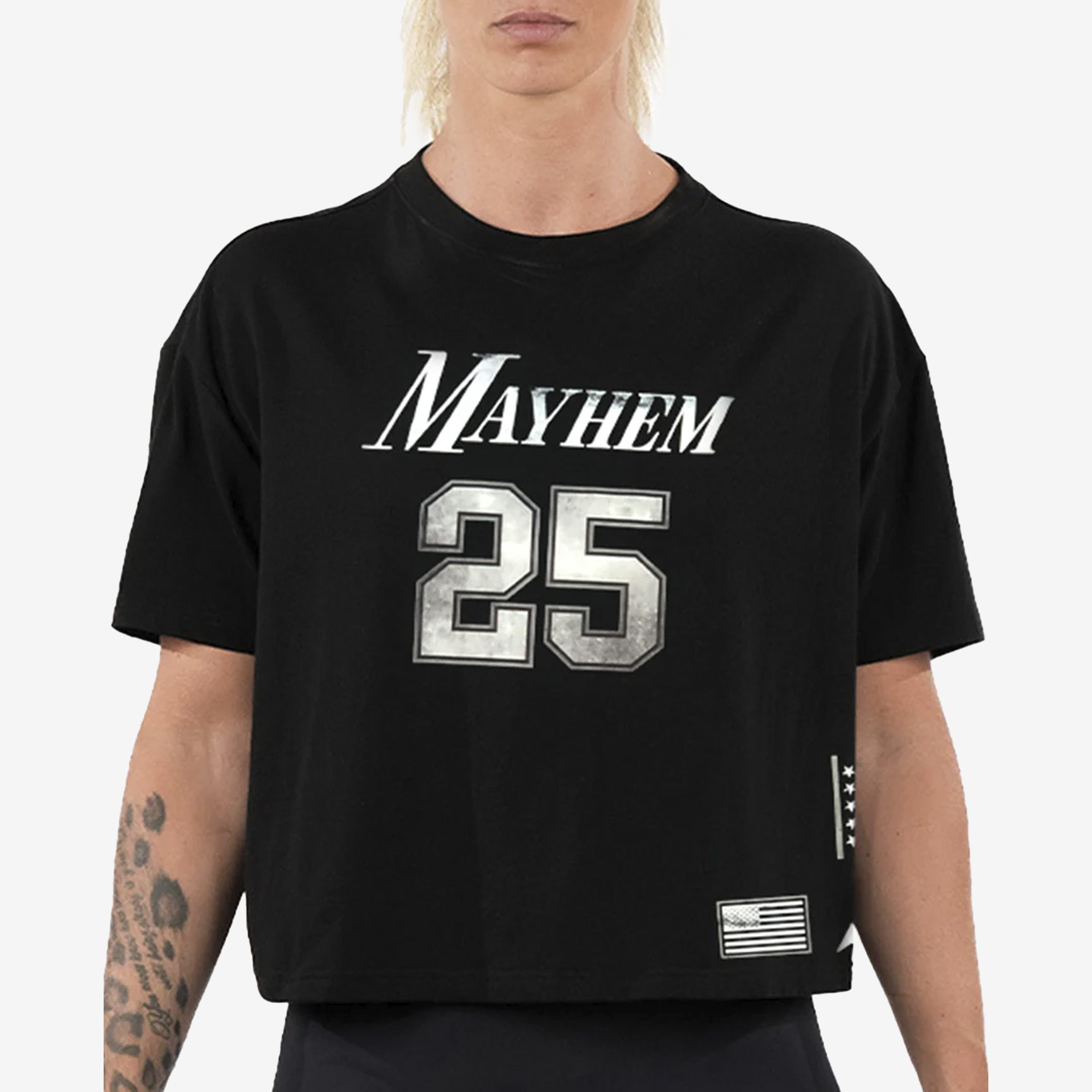 Oversized Crop Top Mayhem - Women NS-MYHSS25-WT15-INK/25