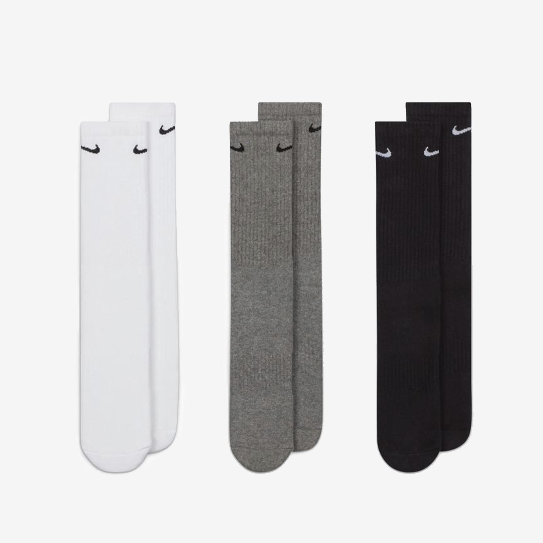 NIKE EVERYDAY CUSH CREW 3PR SOCKS SX7664-964