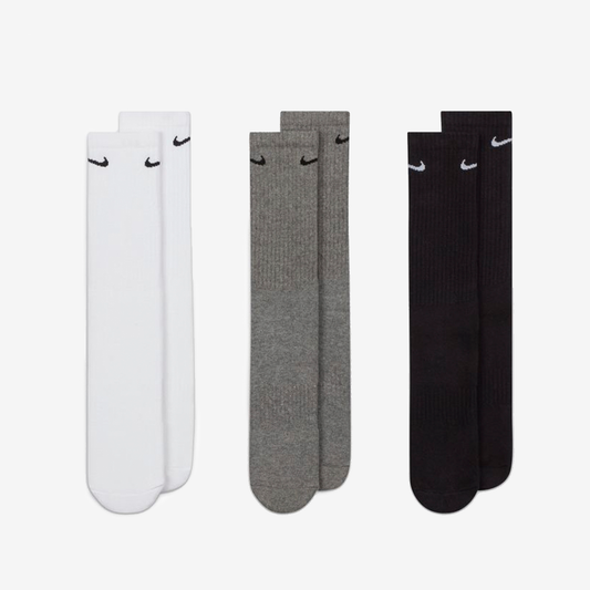 NIKE EVERYDAY CUSH CREW 3PR SOCKS SX7664-964