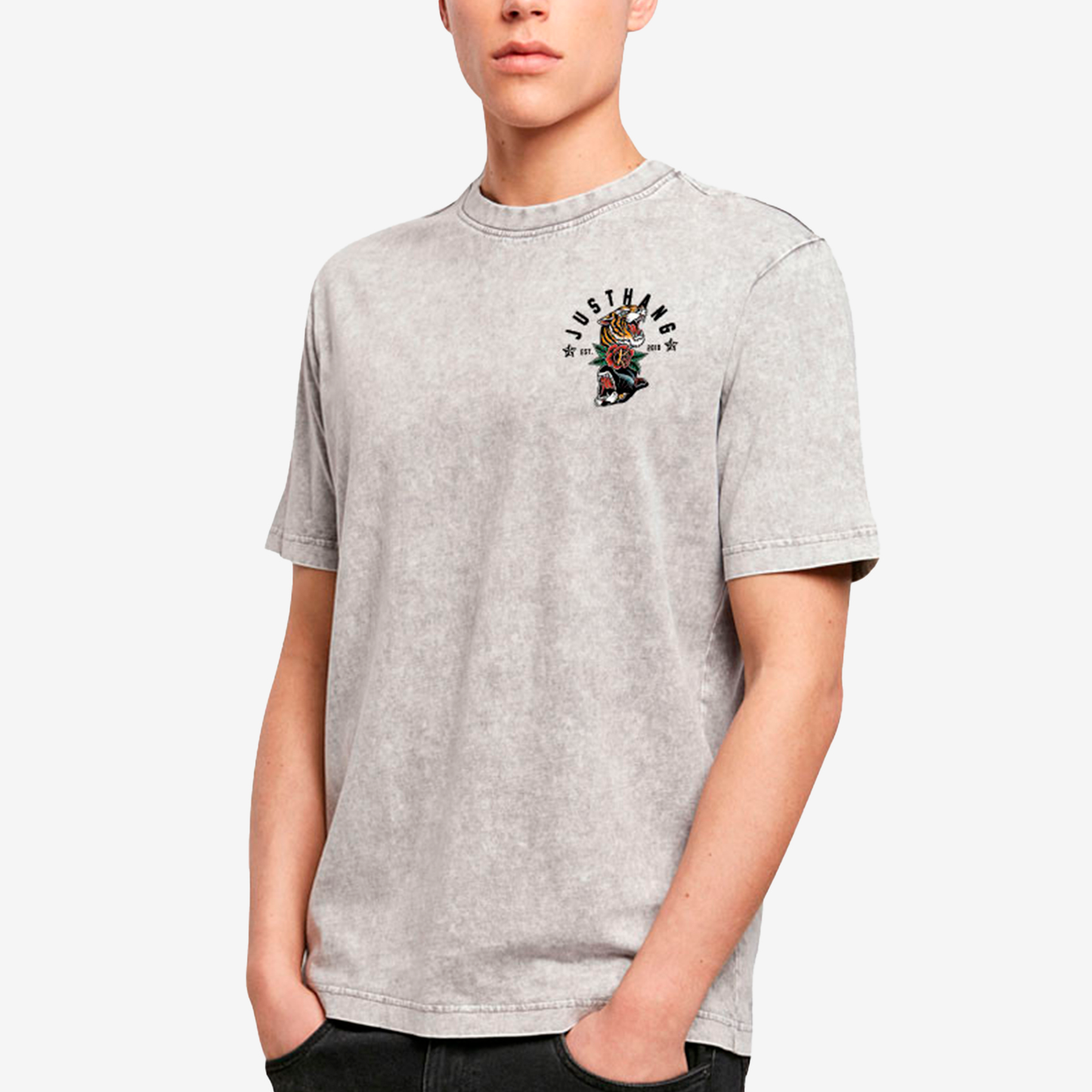 JUSTHANG OVERSIZE MEN'S T-SHIRT JUSSTSH-PANTIGER