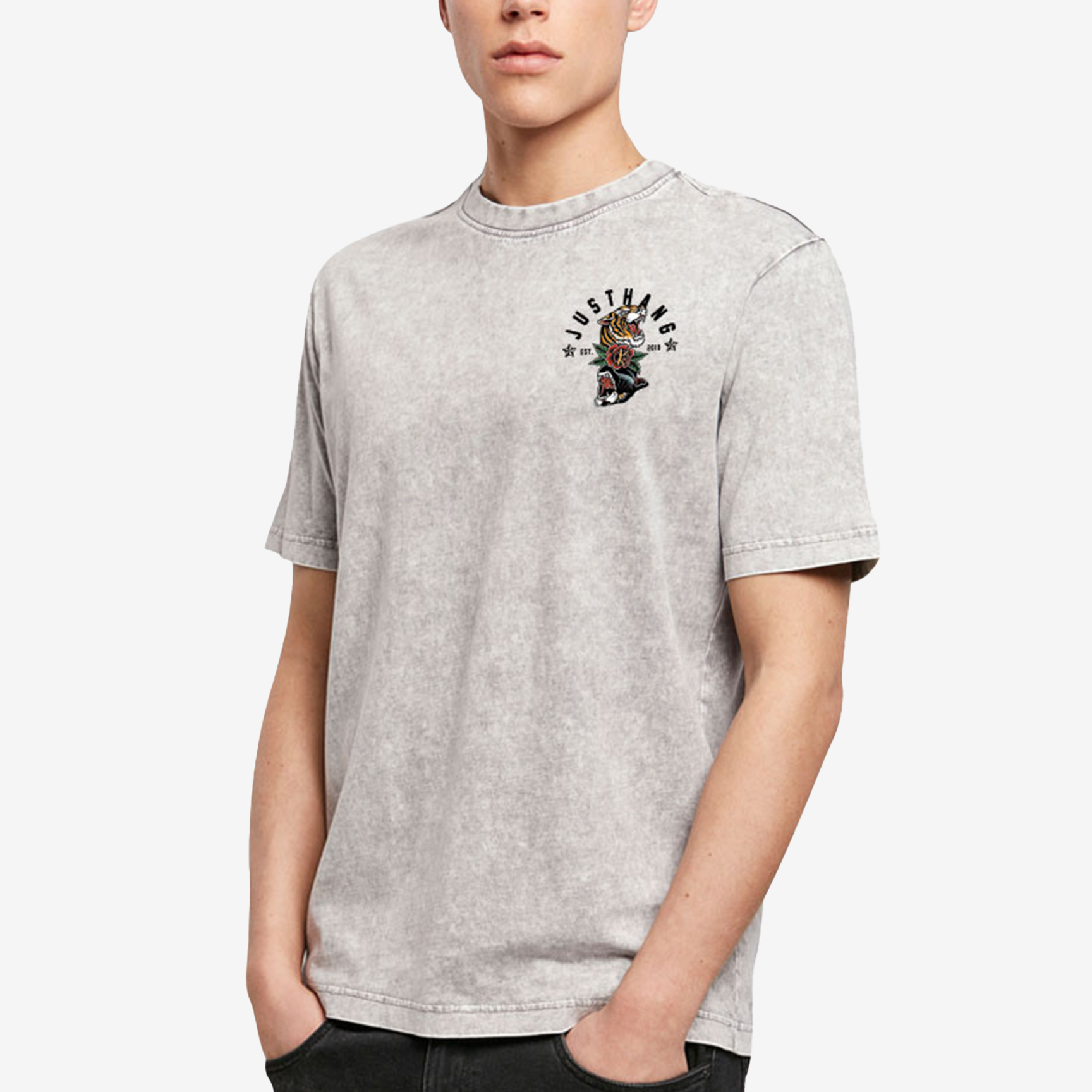 JUSTHANG OVERSIZE MEN'S T-SHIRT JUSSTSH-PANTIGER