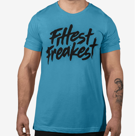 FITTEST FREAKEST T-SHIRT FFLOGOTRAIN-BABYBLUE