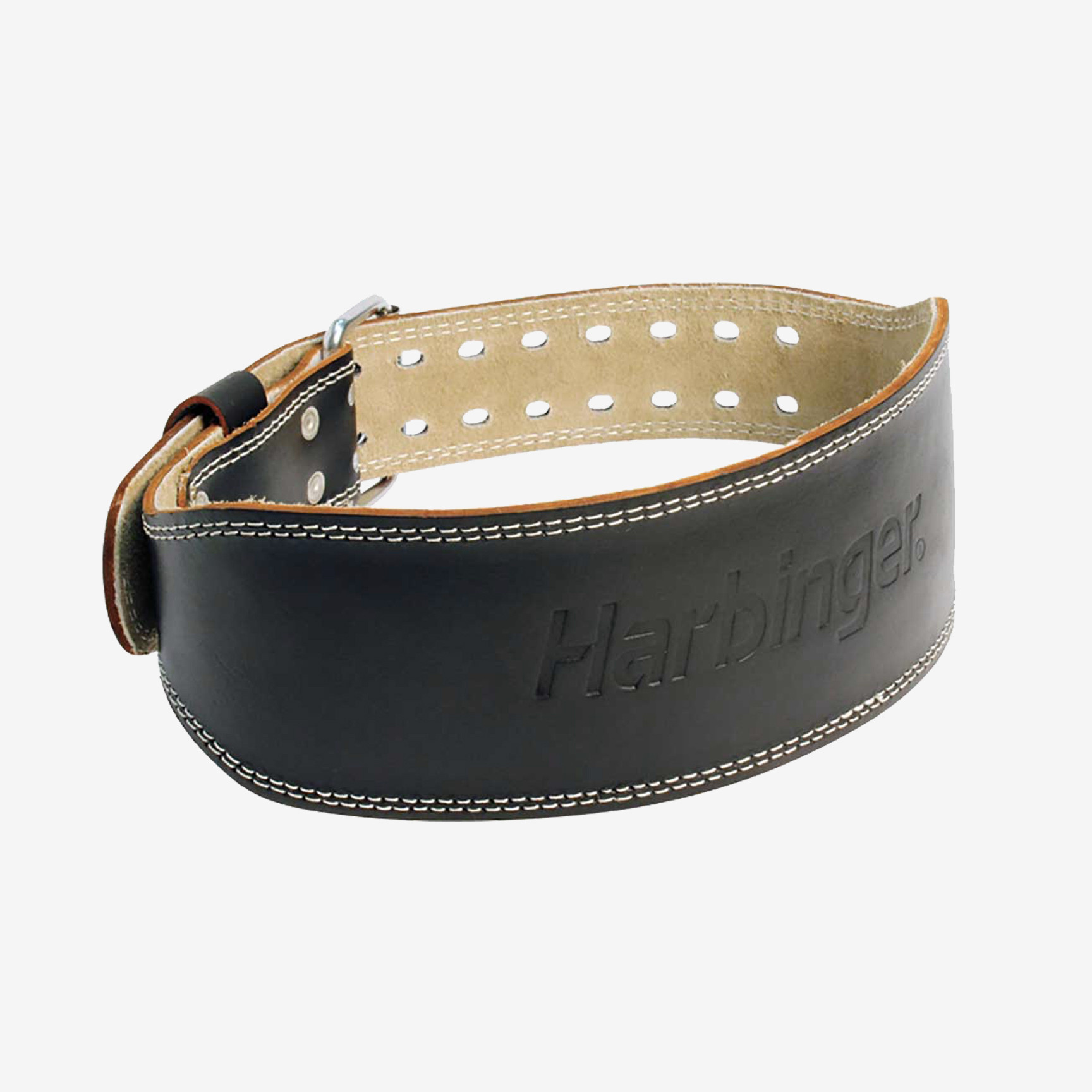 HARBINGER 4" LEATHER WEIGHTLIFTING BELT HARFRPADDEDBELTNegroL