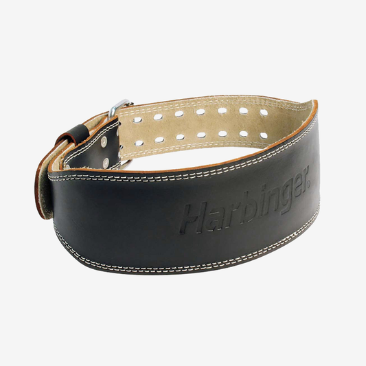 HARBINGER 4" LEATHER WEIGHTLIFTING BELT HARFRPADDEDBELTNegroL