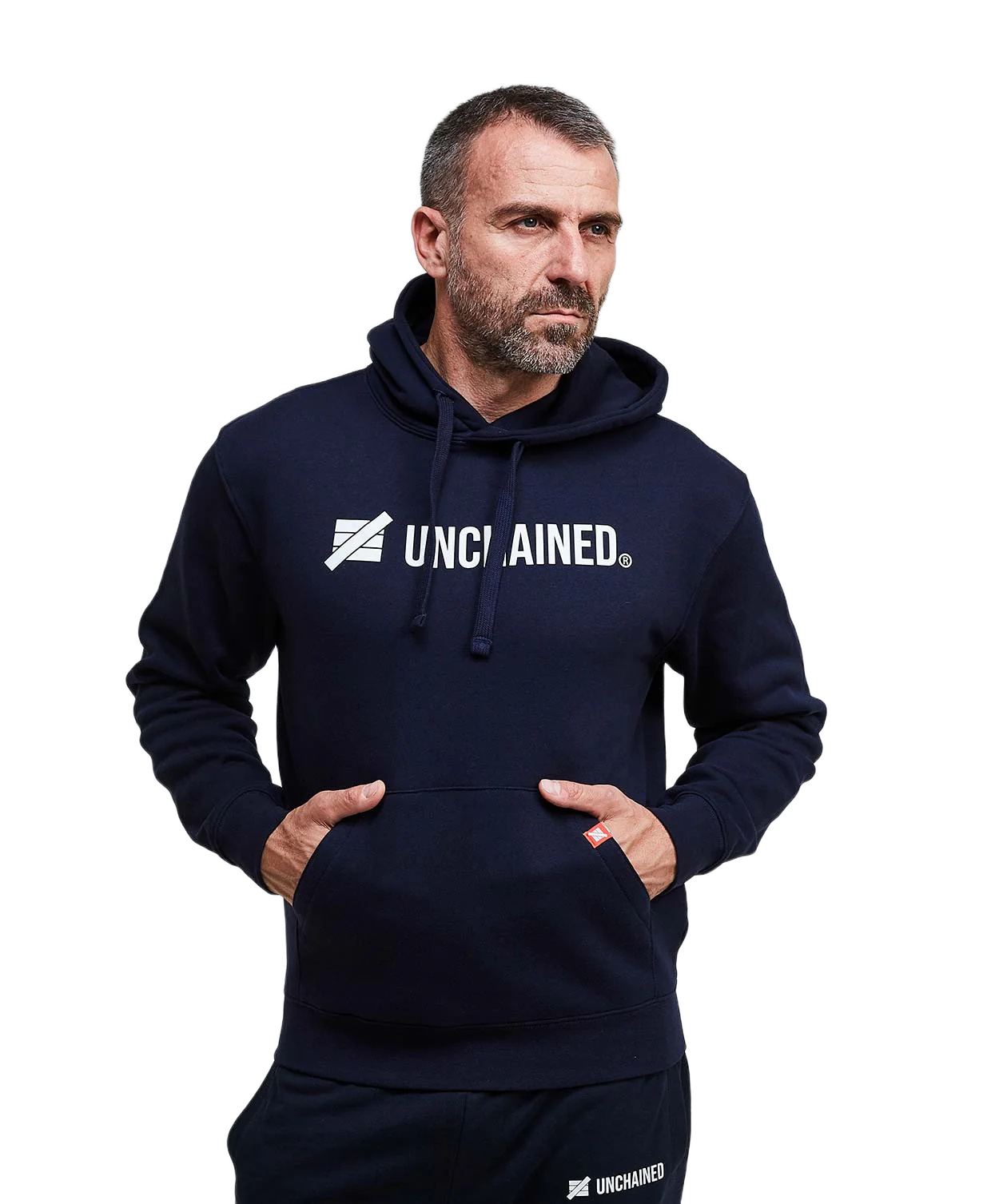 SUDADERA UNCHAINED ORIGINAL ORGNHOOD-NAVY