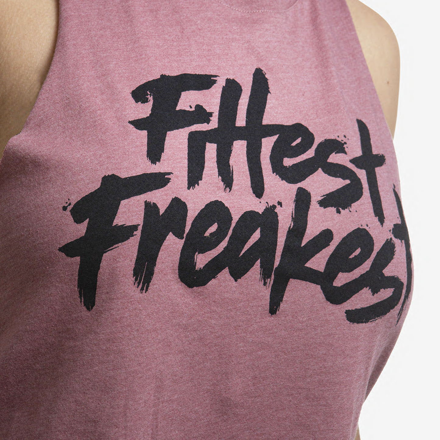 CROP TOP FITTEST FREAKEST FFTEE-PNK
