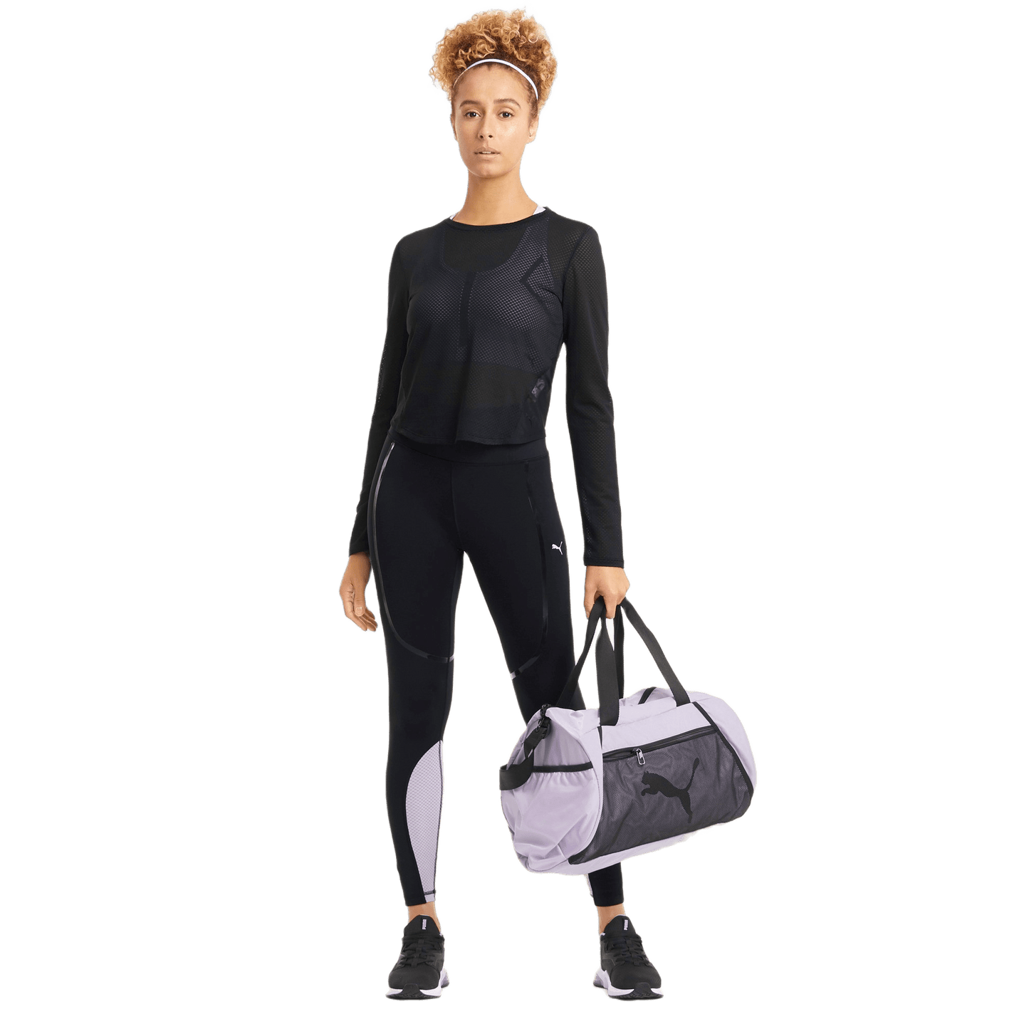 PUMA TRAIN MESH LONG SLEEVE TOP 520373-01