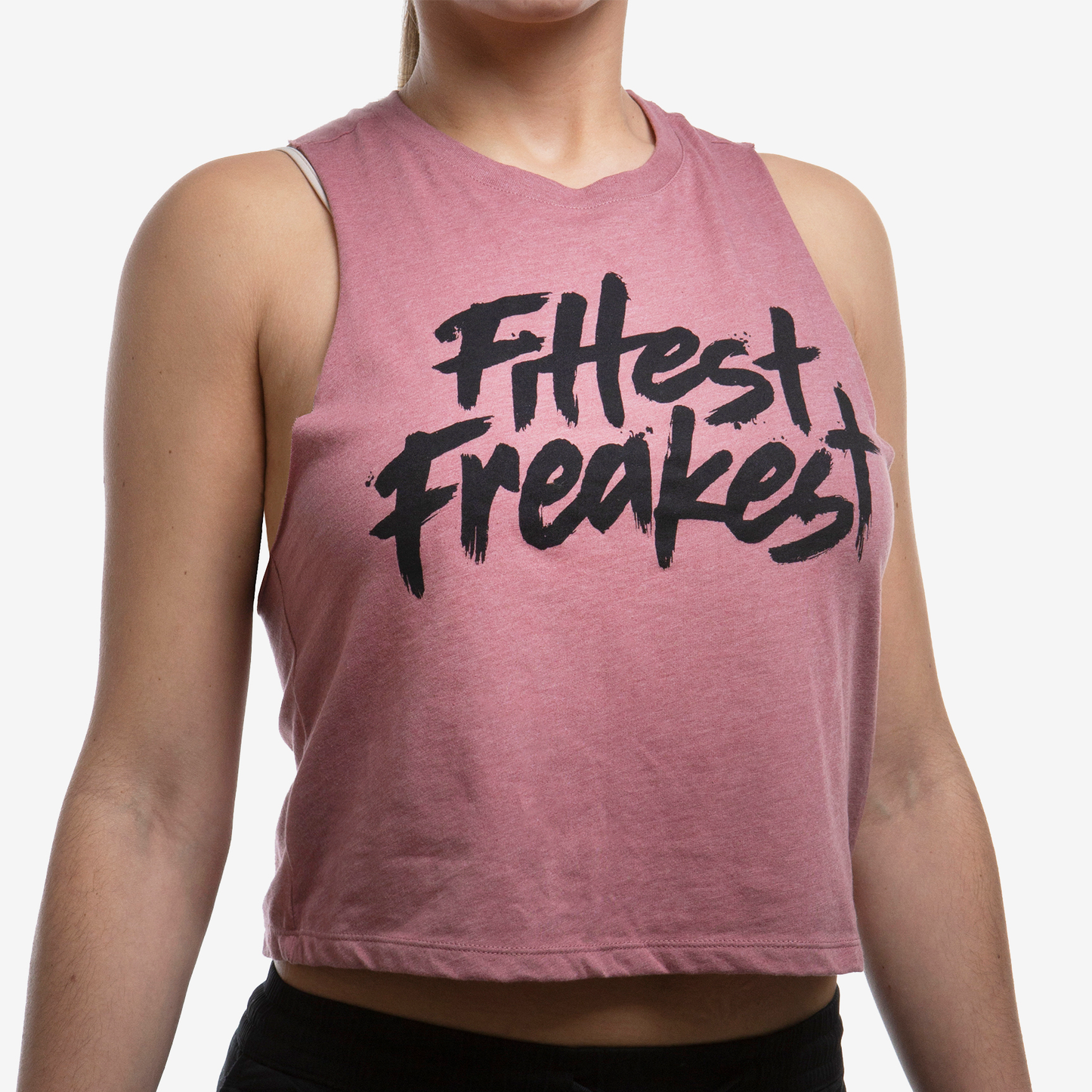 CROP TOP FITTEST FREAKEST FFTEE-PNK