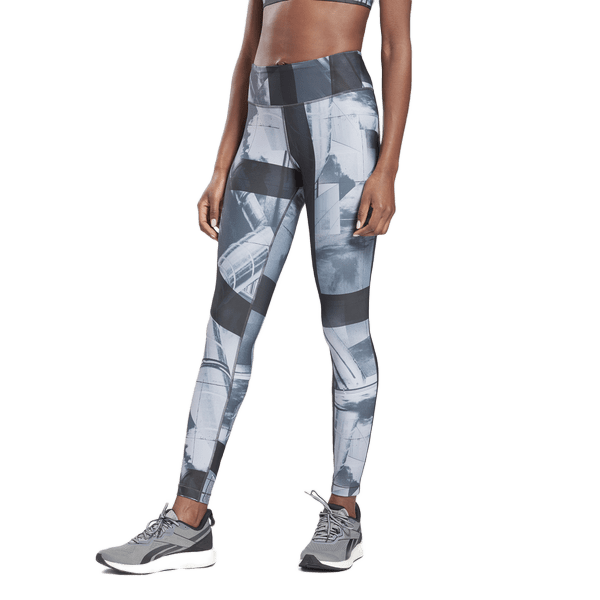 REEBOK LUX BOLD leggings - FLAT ON YOUR BACK JIW56-GI8404