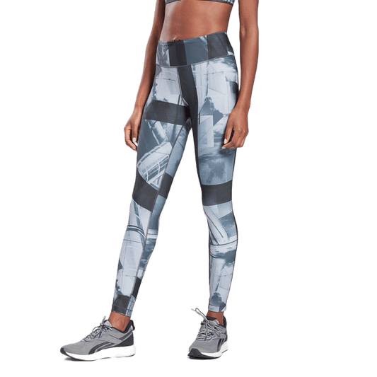 REEBOK LUX BOLD leggings - FLAT ON YOUR BACK JIW56-GI8404