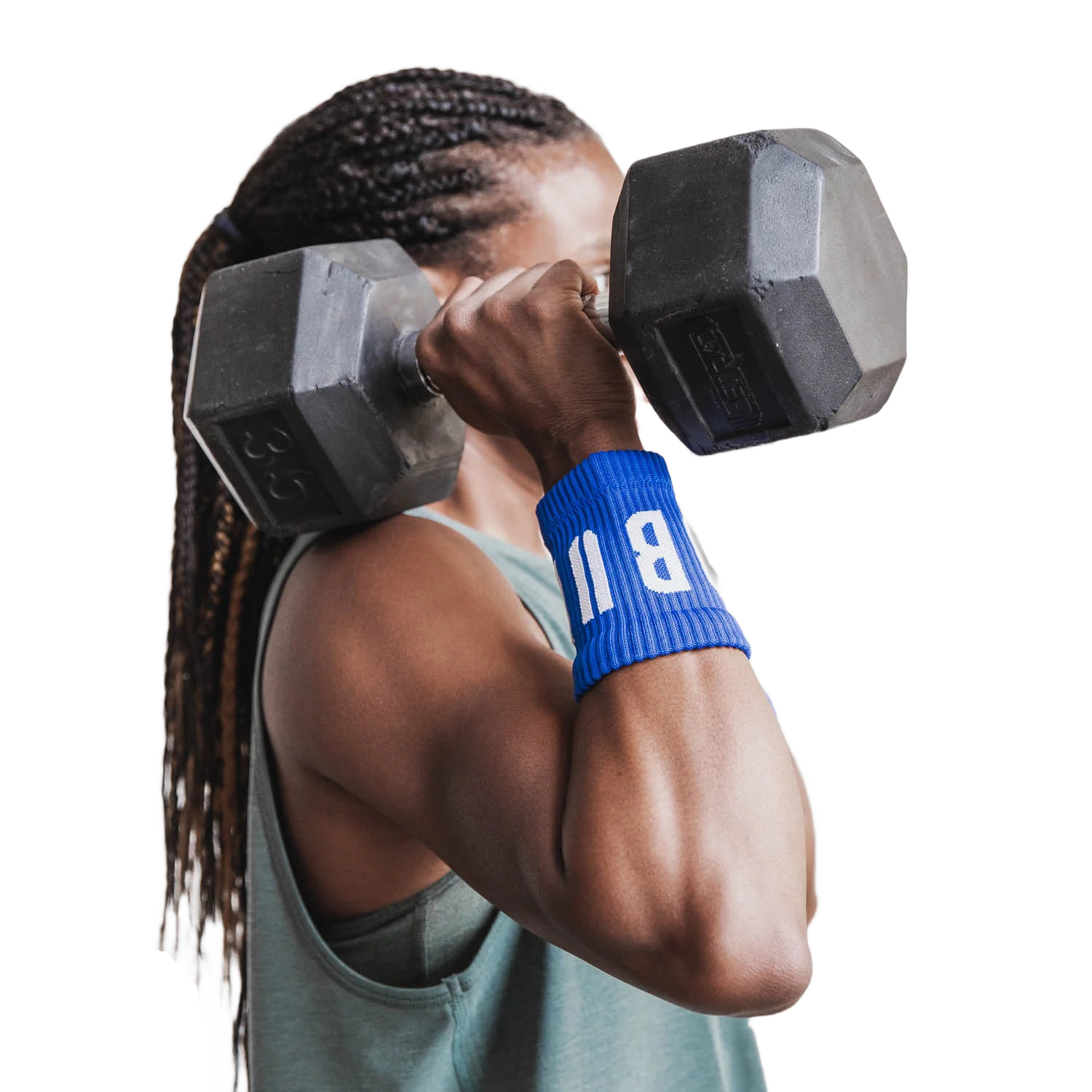 NOBULL Wrist Bands 4" NBWRIST4NEB-BLUE