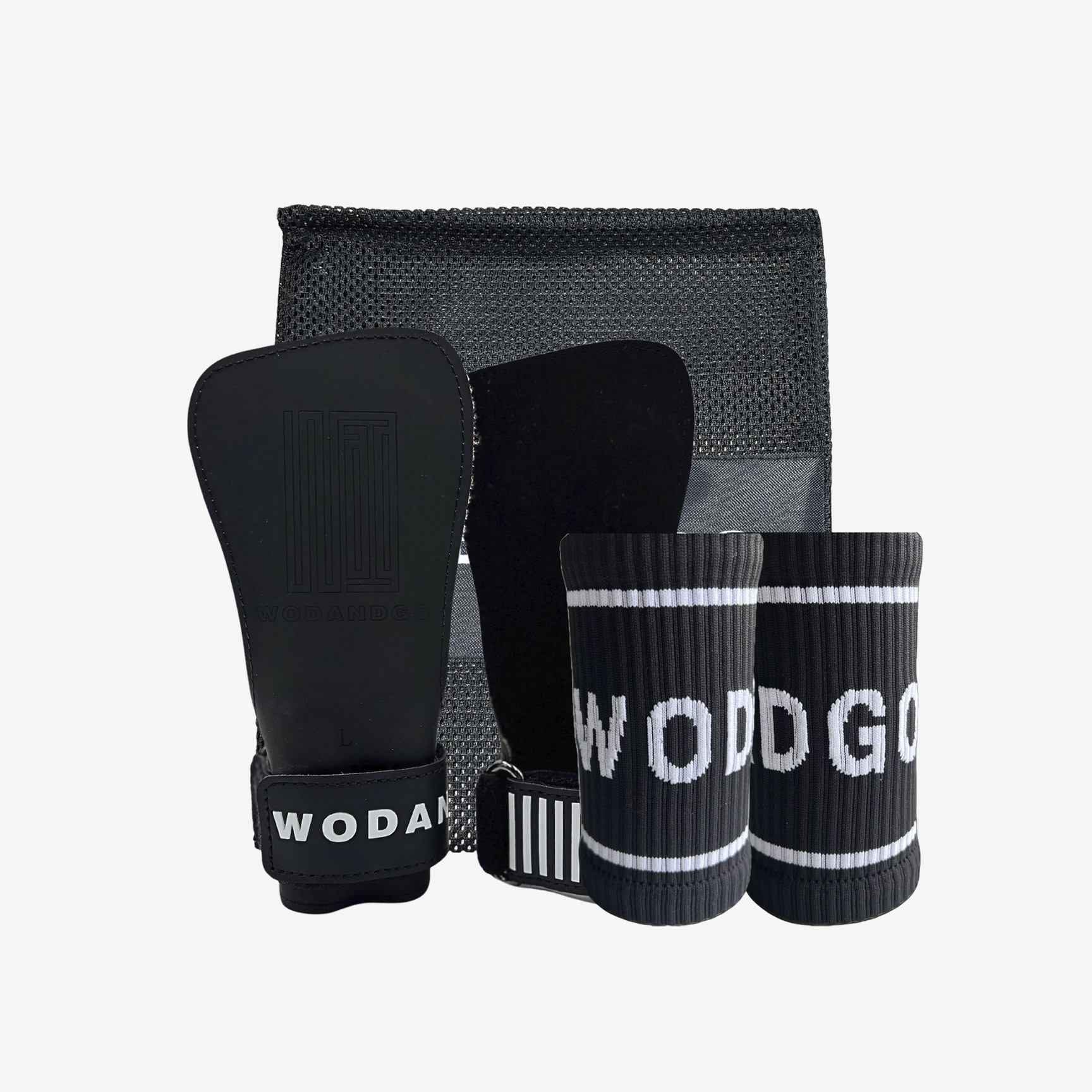 WODANDGO POWERGRIP V2 Gym Grips WAGPG2-BLACK