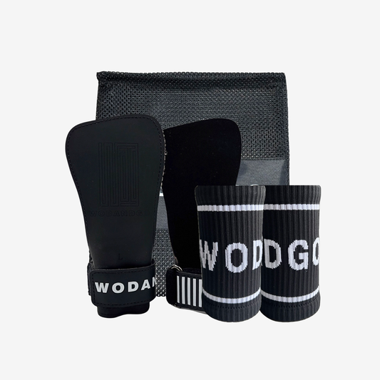 WODANDGO POWERGRIP V2 Gym Grips WAGPG2-BLACK