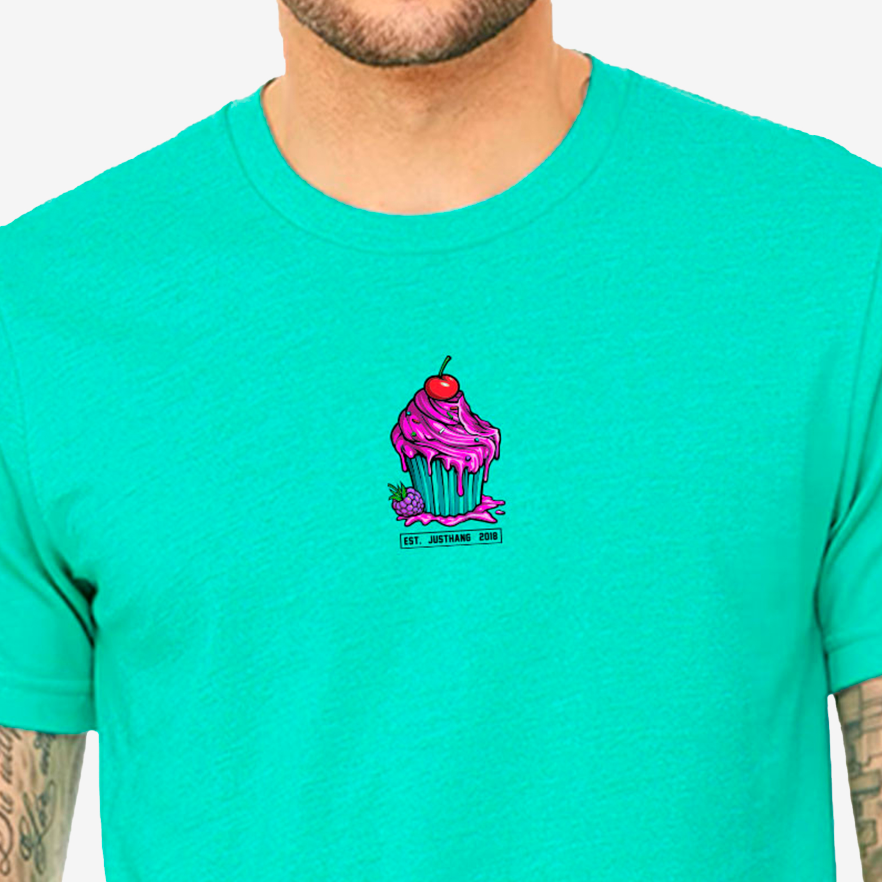 JUSTHANG OVERSIZE MEN'S T-SHIRT JUSSTSH-CUPCACKE