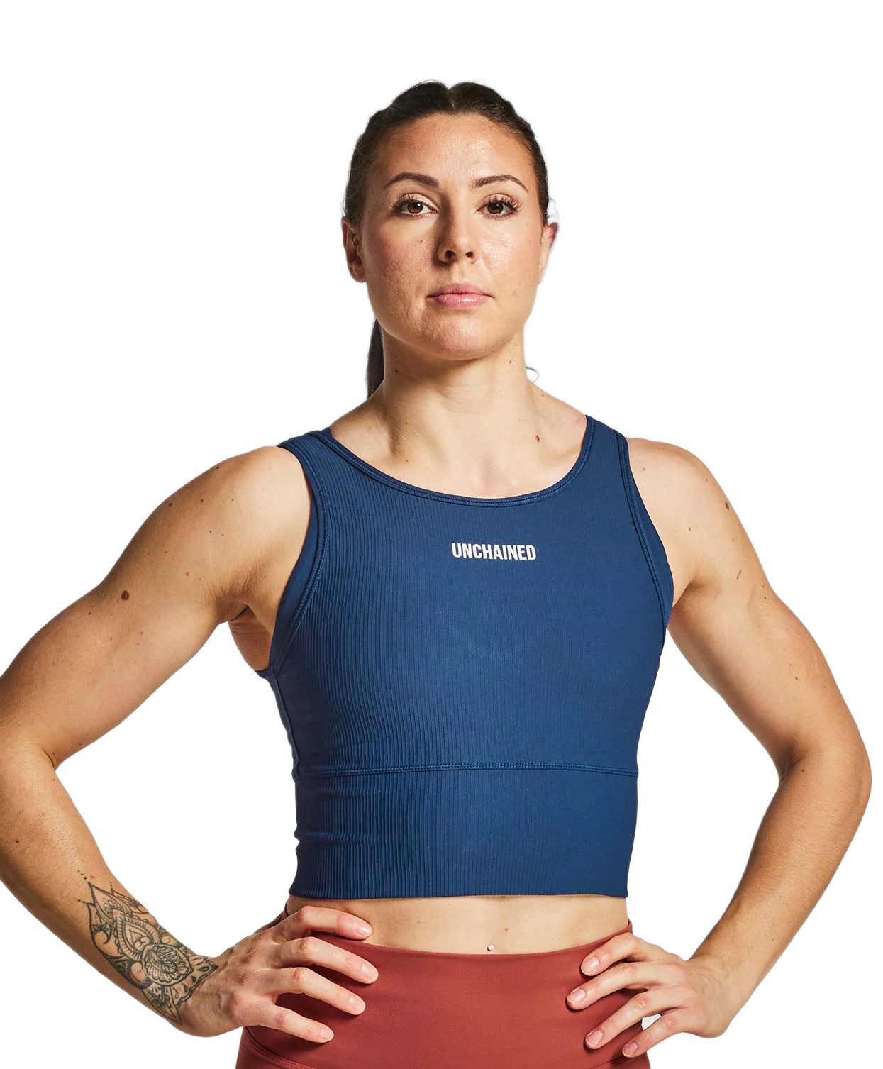 CROP TOP UNCHAINED TEXTURE HOPEFUL HOPE-CTANK-BLUEDUCK