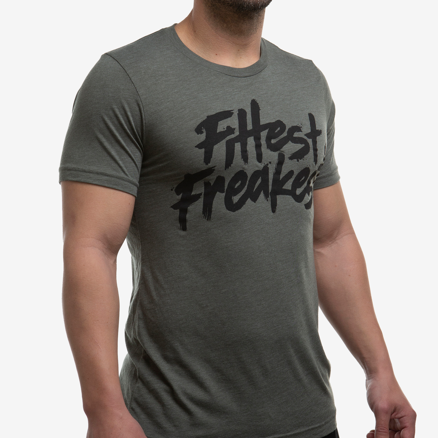 FITTEST FREAKEST T-SHIRT FFF-LOGO-TRAIN-GRN
