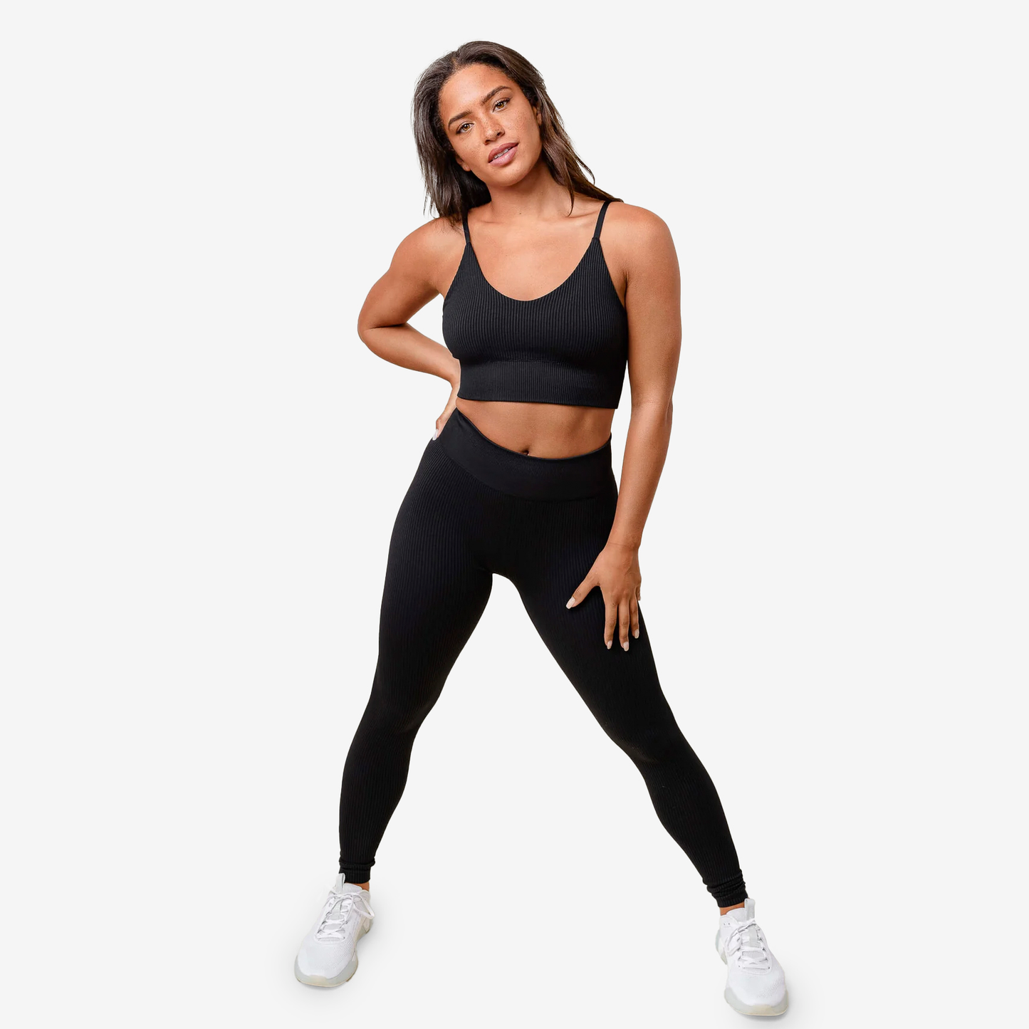 High-Rise Aura Tight While On Earth WHOATHW-BLACK