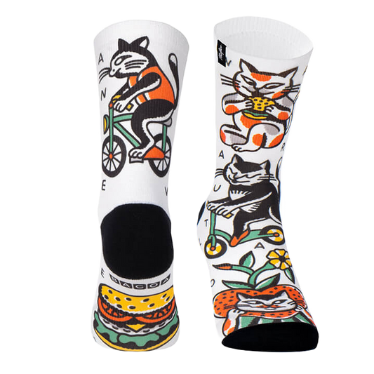 BACO SOCKSA CATS PACIFIC & CO SOCKS BACOACATS-MULTICOLOR
