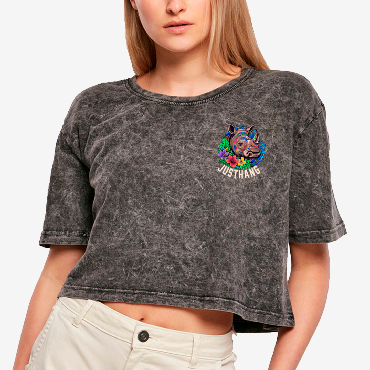 JUSTHANG OVERSIZE CROP TOP 