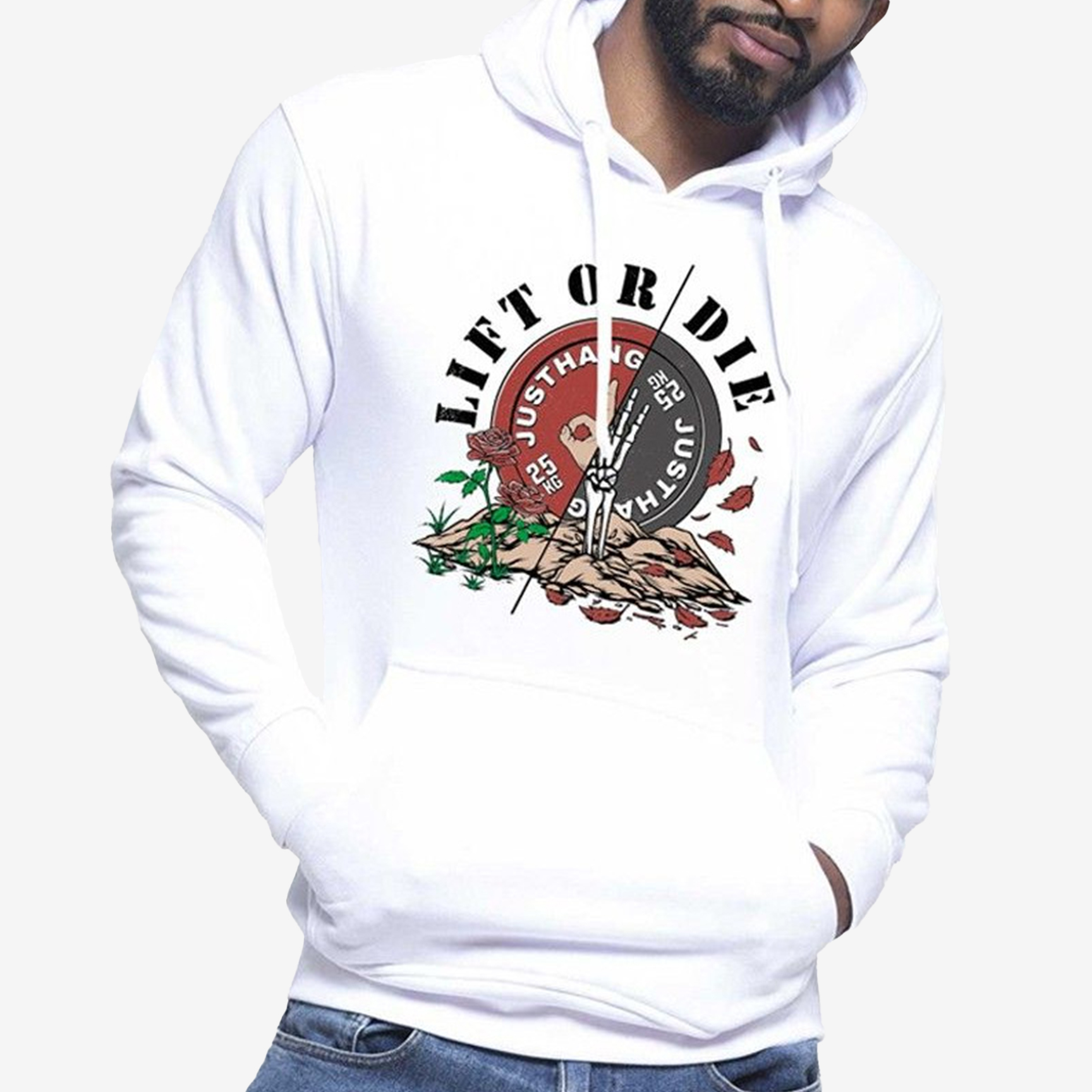 JUSTHANG LIFT OR DIE HOODIE JUSSWELOD-U