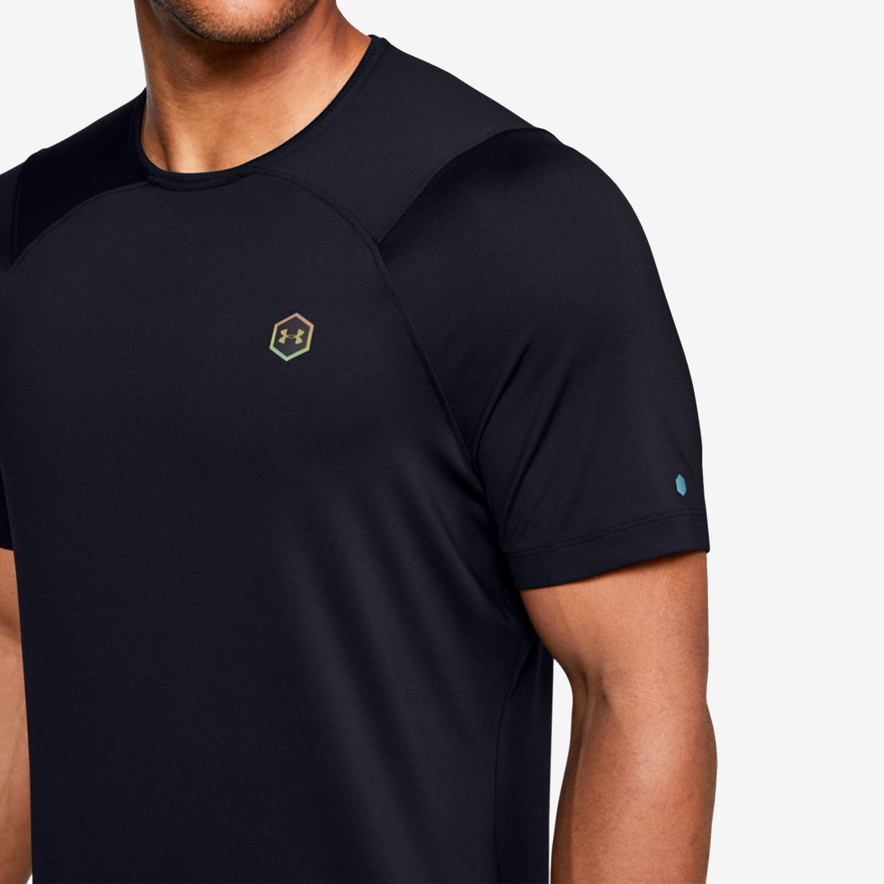 UNDER ARMOUR T-SHIRT  RUSH HEATGEAR FITTED 1353450-001