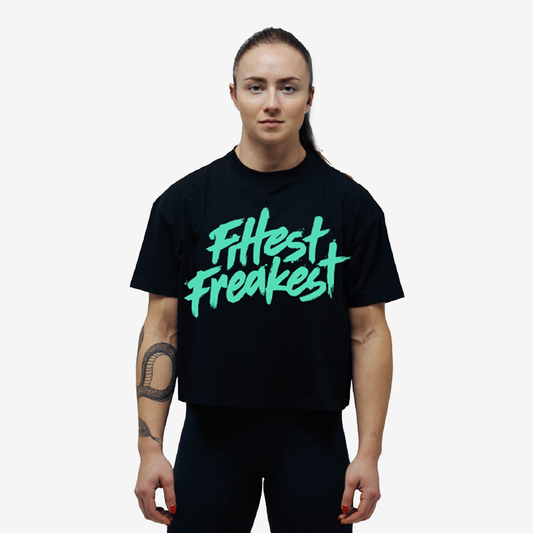 Fittest Freakest Oversize Crop Top - Women FFWT15-INK