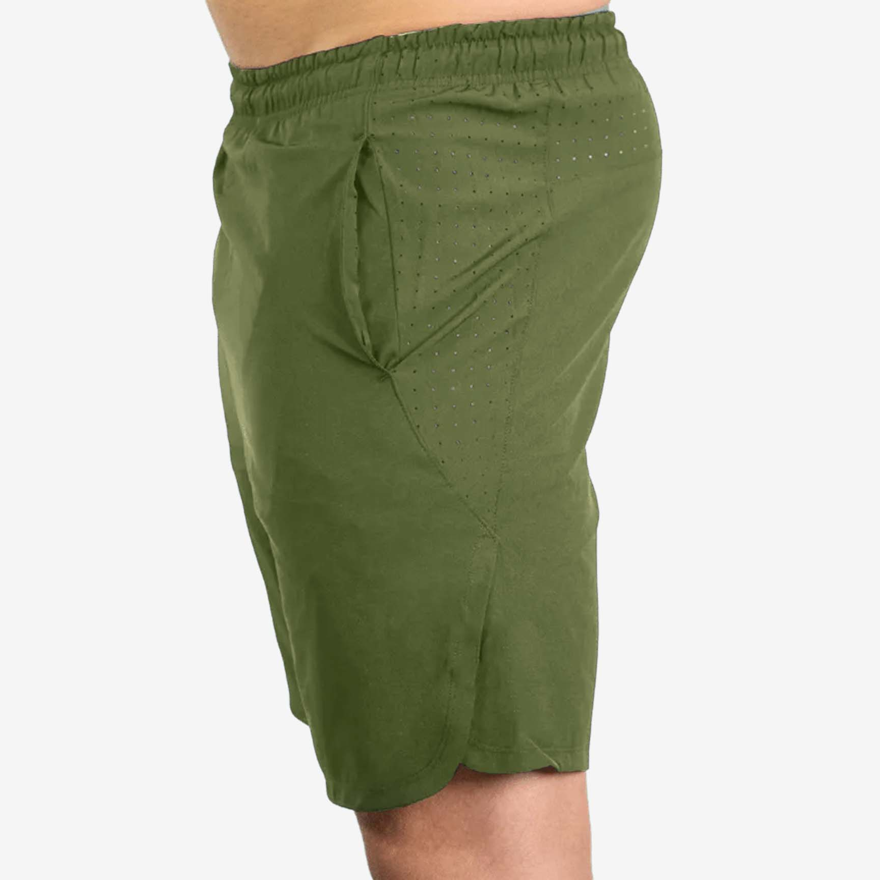 Lift Heavy Active Performance Shorts PERFORMSHORT-OLIVE