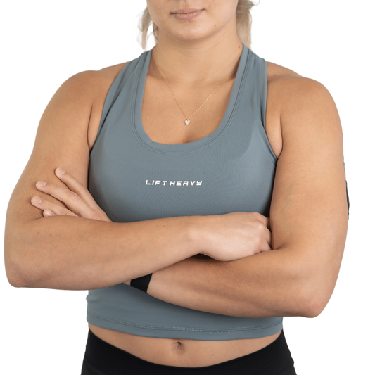 Lift Heavy Cropped Tank CROPPEDTANK-GREEN