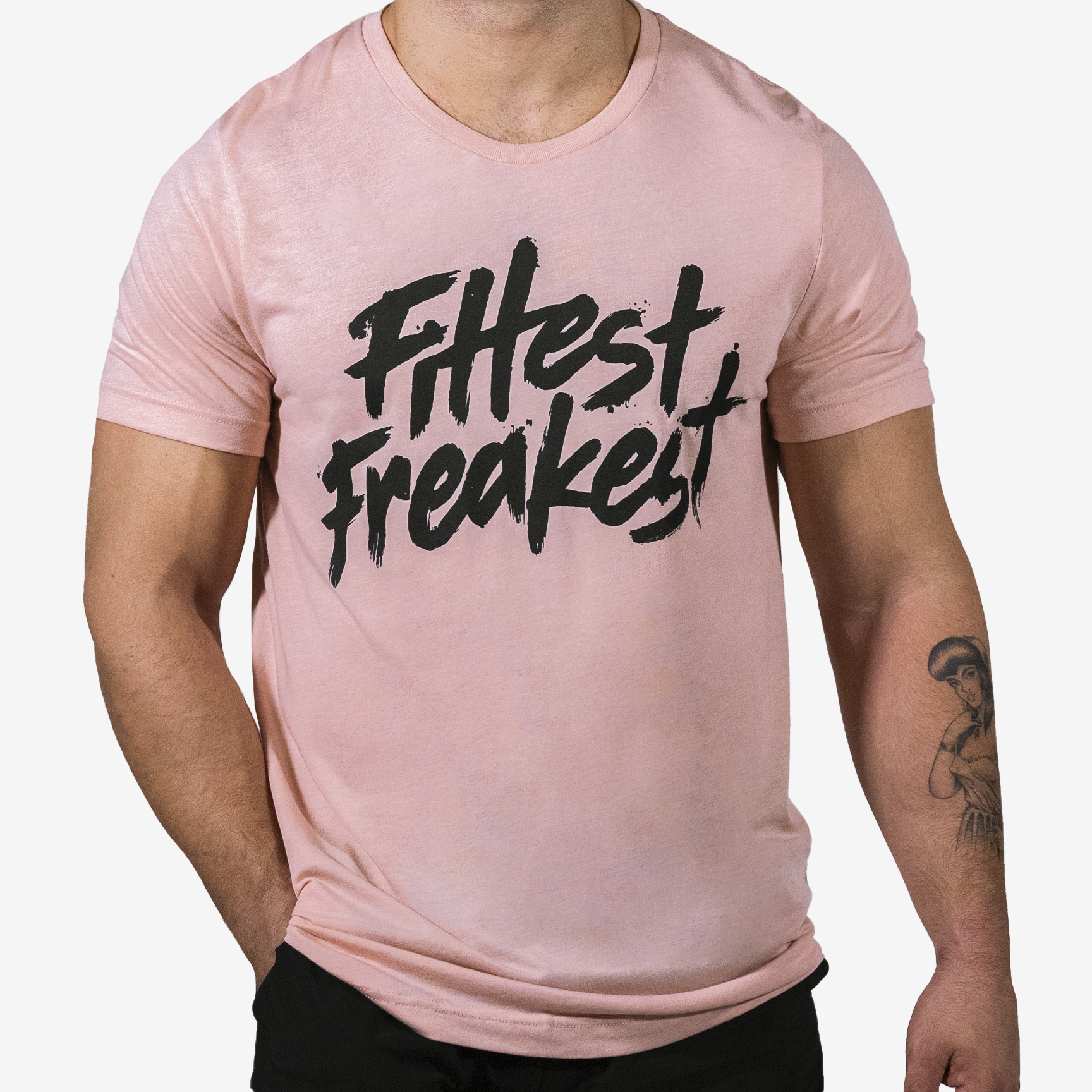 FITTEST FREAKEST T-SHIRT FF-LOGO-TRAIN-PEA