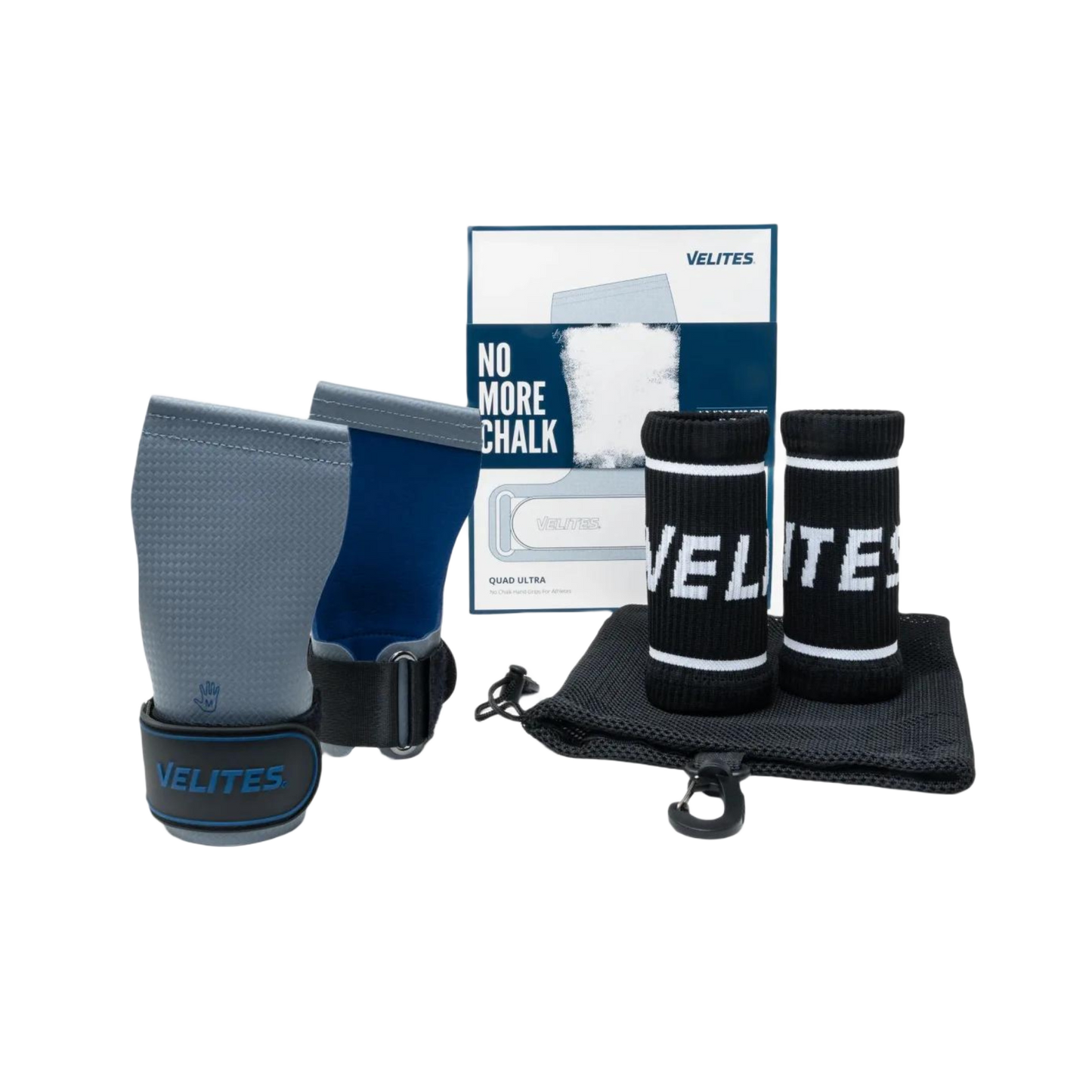 VELITES QUAD ULTRA GRIPS - NO CHALK QUADULTRA-GREY/BLUE