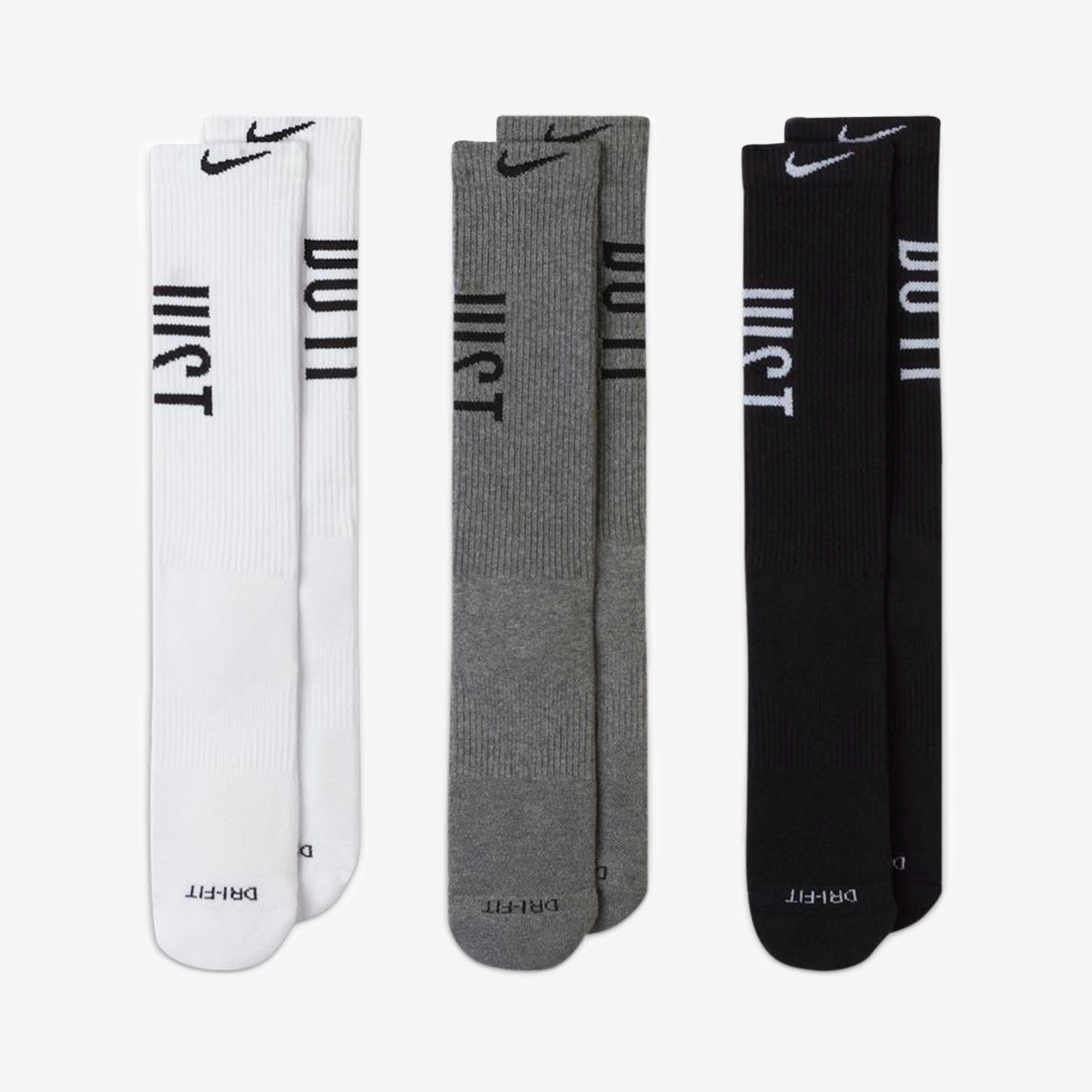NIKE EVERYDAY PLUS CUSHIONED TRAINING CREW SOCKS (3 PAIRS) CZ0505-902
