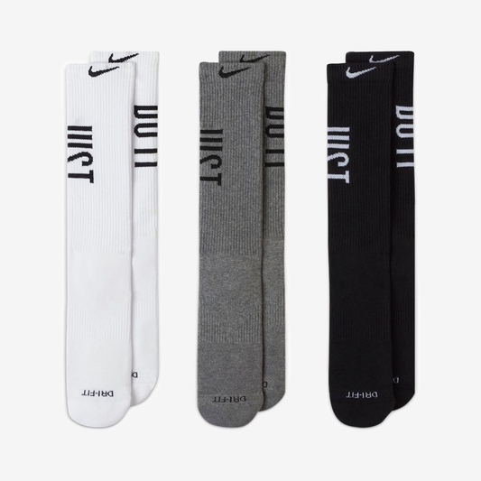 NIKE EVERYDAY PLUS CUSHIONED TRAINING CREW SOCKS (3 PAIRS) CZ0505-902