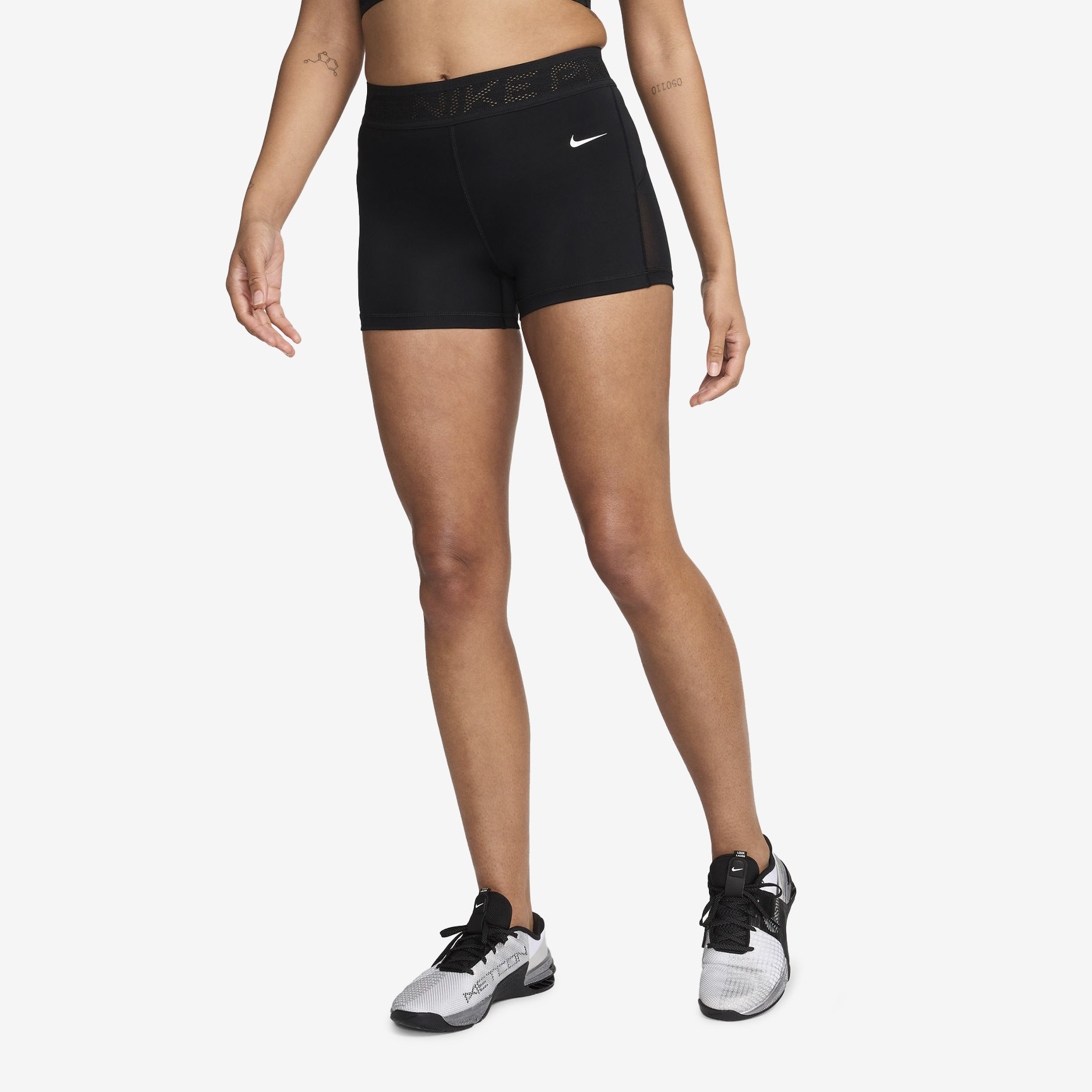 NIKE DRI-FIT MID WAIST SHORT - WOMEN FN3336-010