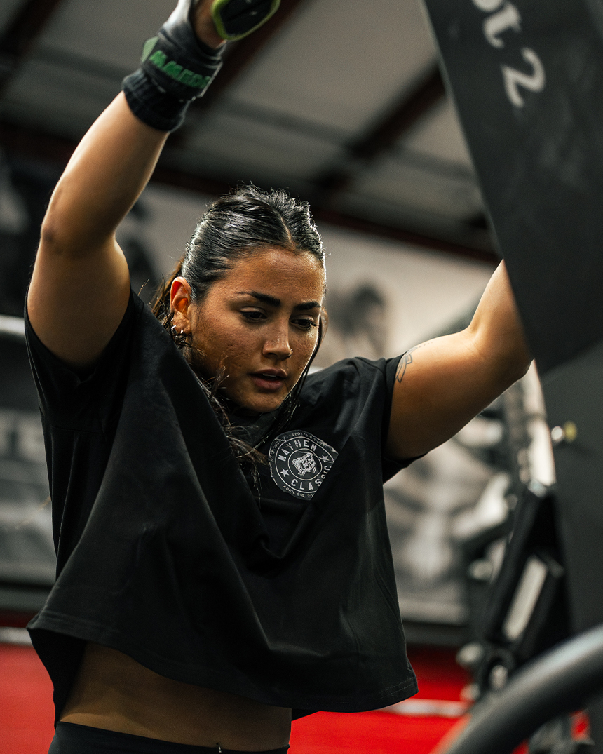 CROP TANK TOP MAYHEM COLLECTOR NS-MYHCL25-WT15-INK