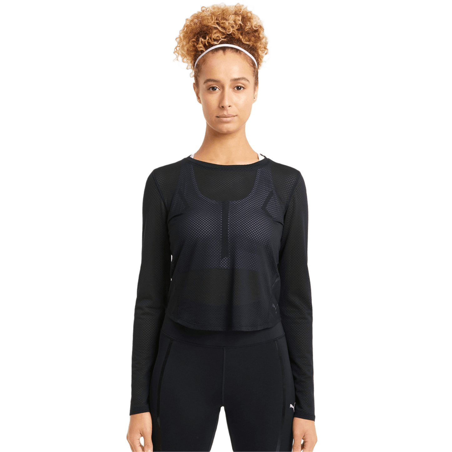 PUMA TRAIN MESH LONG SLEEVE TOP 520373-01