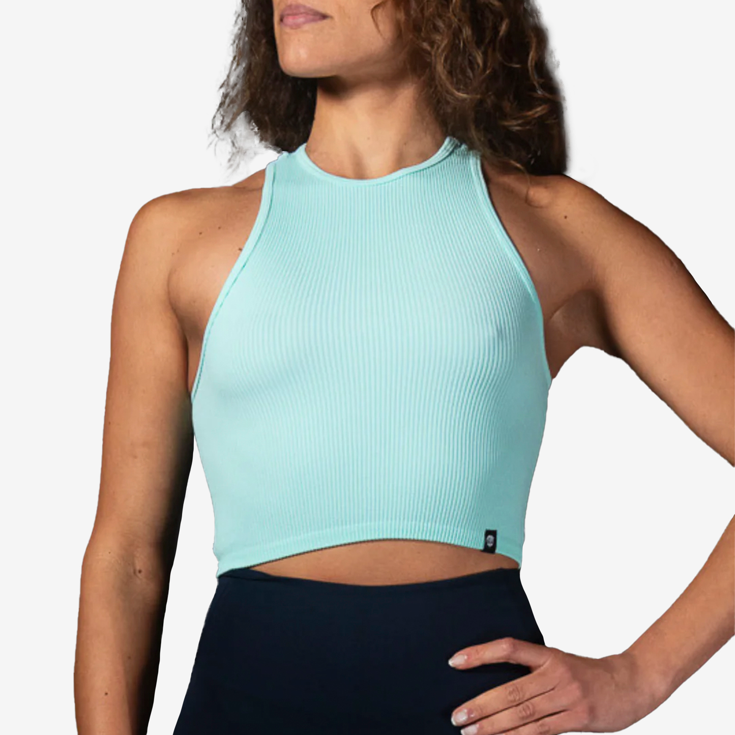ESSENTIAL CROPTOP BRCROESSENTIAL-TURQUOISE