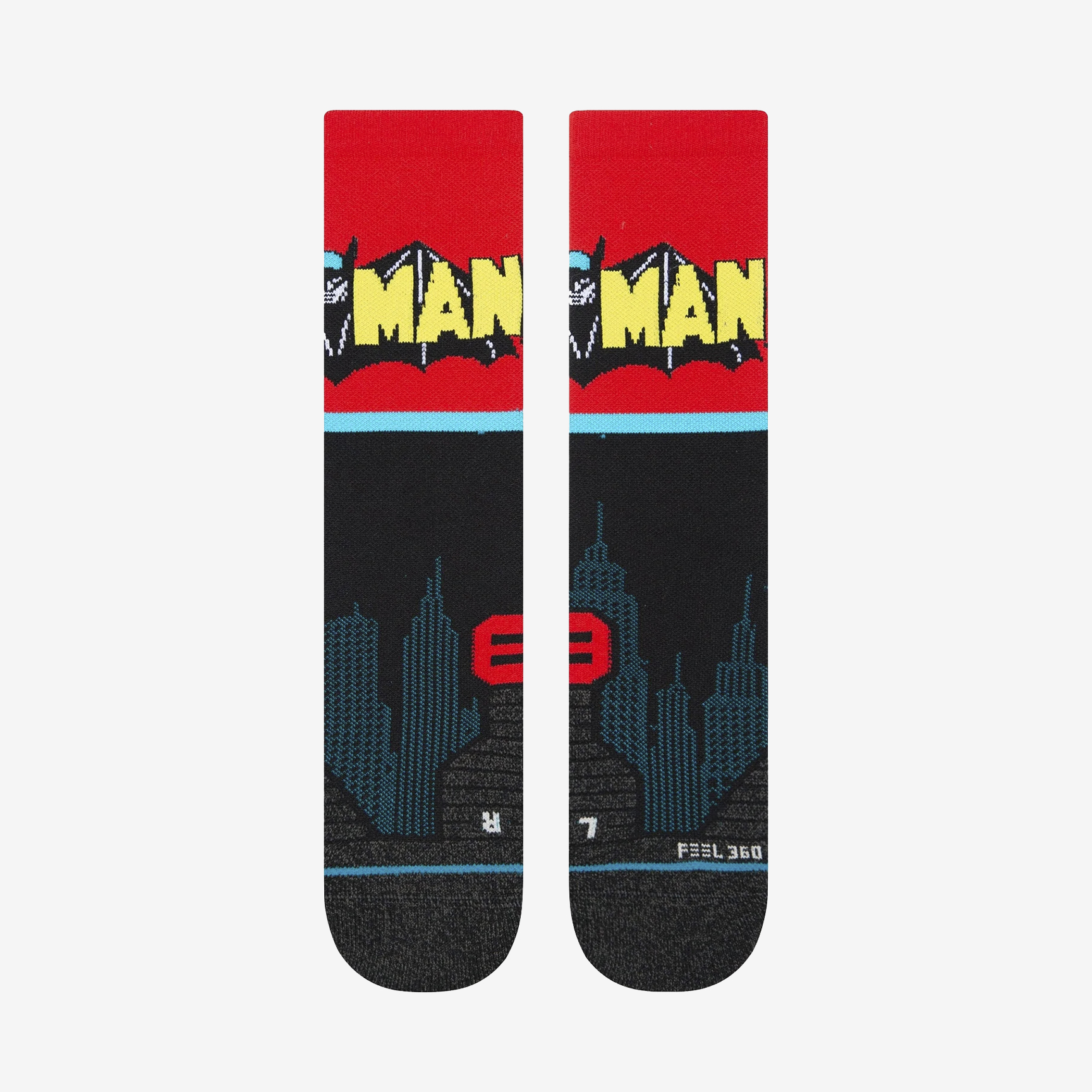 STANCE BATMAN COMIC CREW SOCKS A458D22BAT-BLK