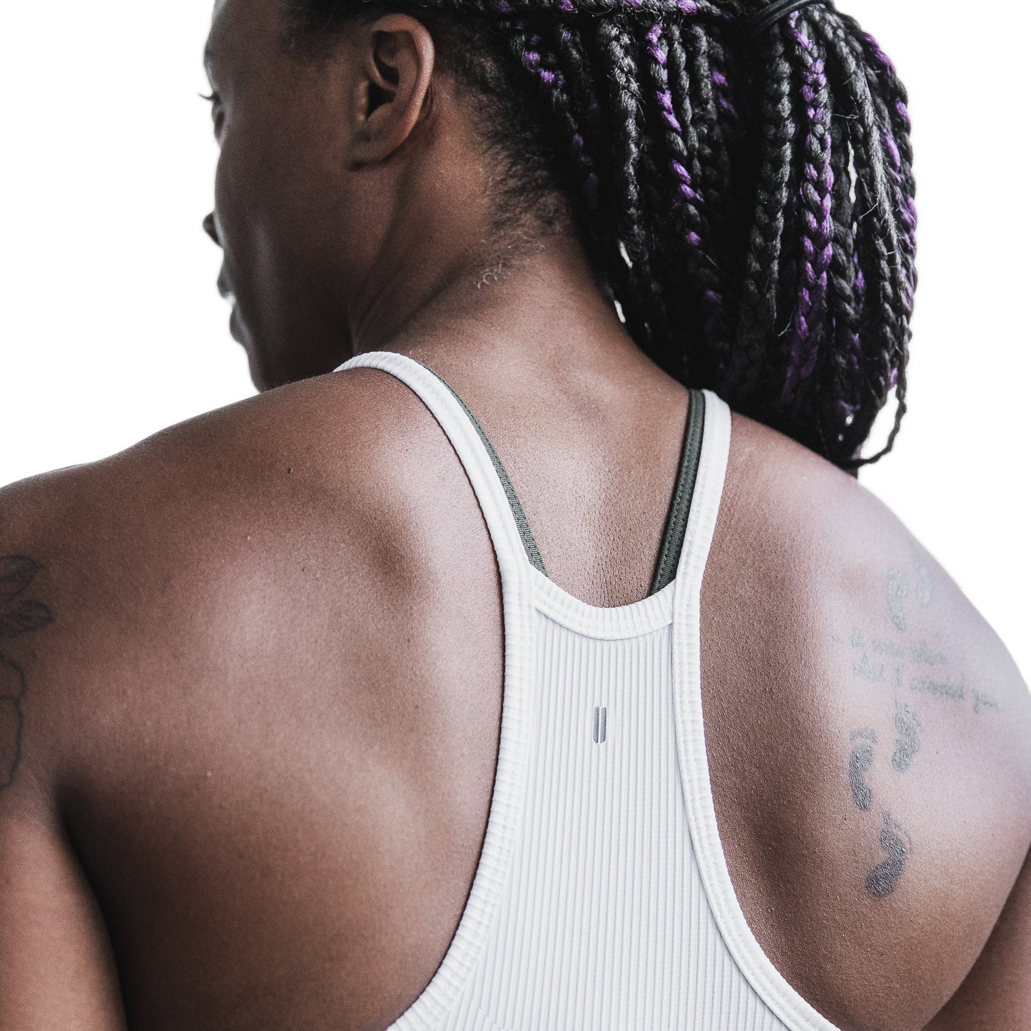 NOBULL Tank WNBHNTNKRIB-WHT