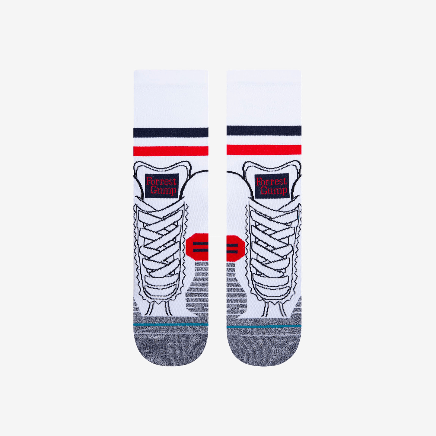 STANCE RUN FORREST RUN SOCKS A418D20RUN-WHITE