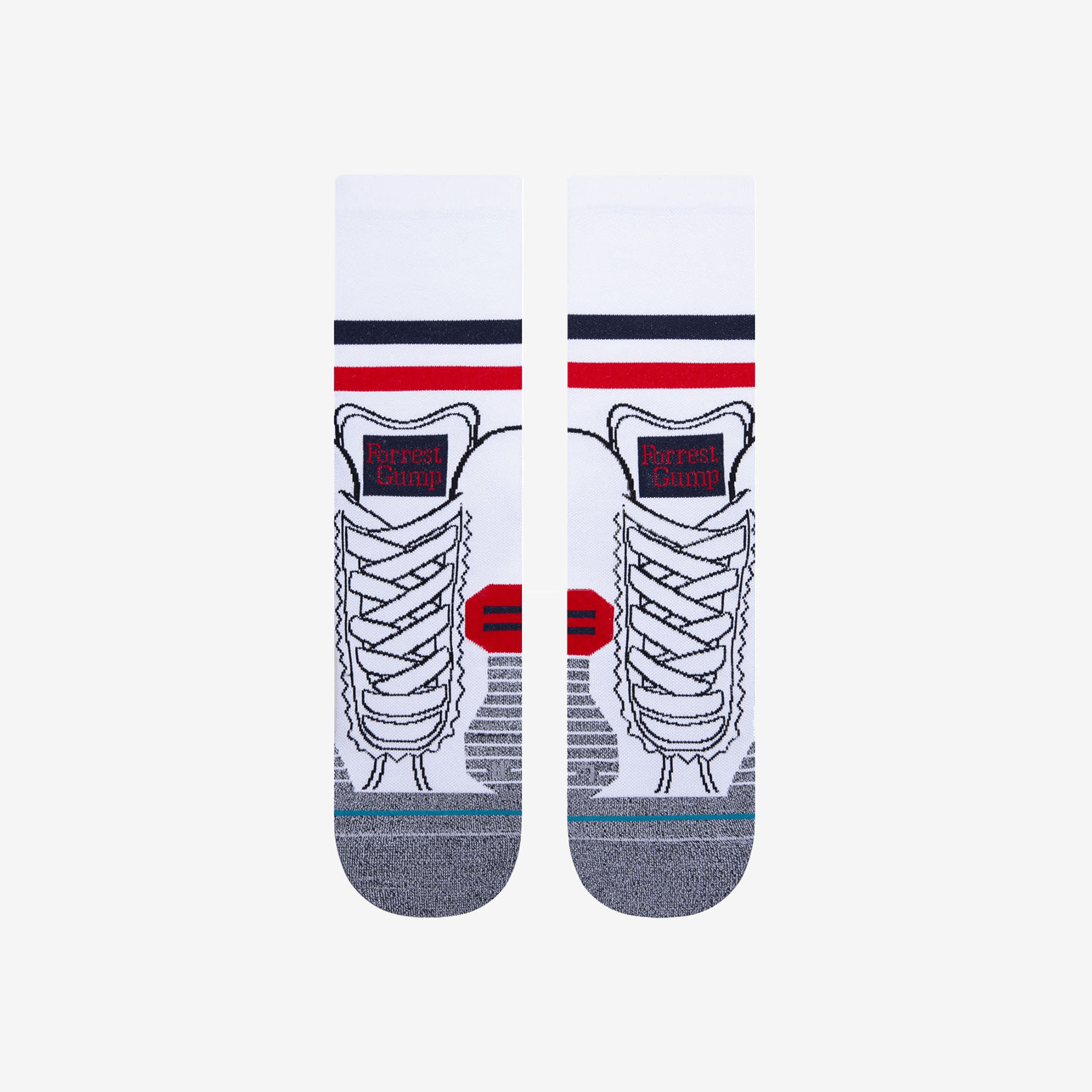 STANCE RUN FORREST RUN SOCKS A418D20RUN-WHITE